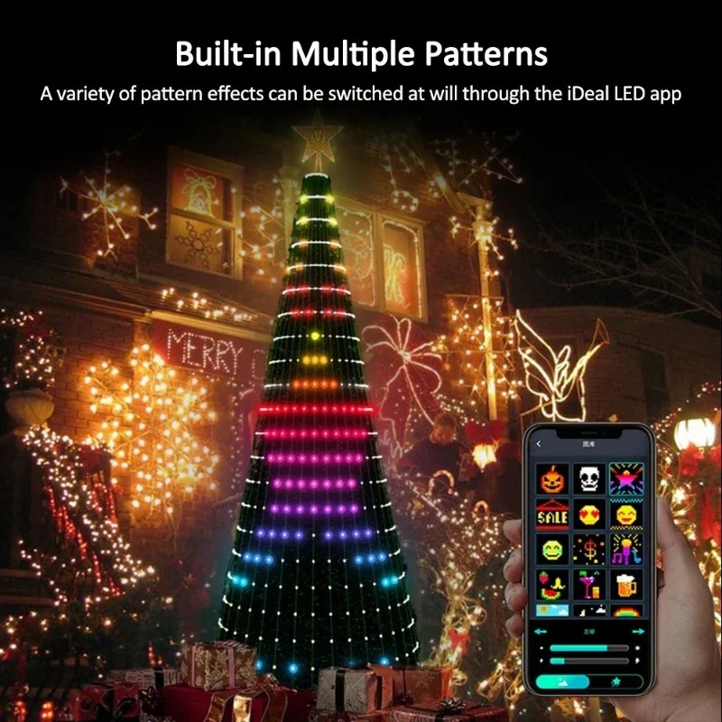 Lighting Christmas Decor - Świąteczne lampki choinkowe w kształcie gwiazdy