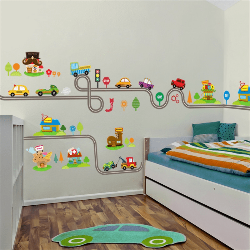 Lighting Mcqueen Bedroom Decor - 2 szt./partia Naklejki ścienne z motywem